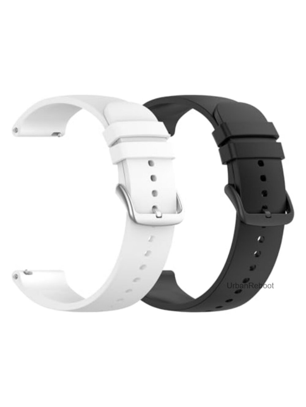 Silicone Watch Band Quick Release Stainless Steel Buckle Waterproof Replacement